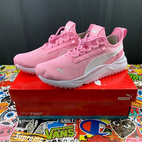 Puma Shoes - Puma Pink and White Athletic Shoes